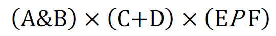 (A&B)×(C+D)×(EpF)