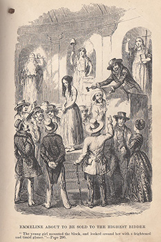 奴隷のオークション（1852年版の挿絵）