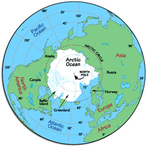 北半球から世界を見ると北欧はヨーロッパの頂点であり、ロシアとアメリカの間に存在する