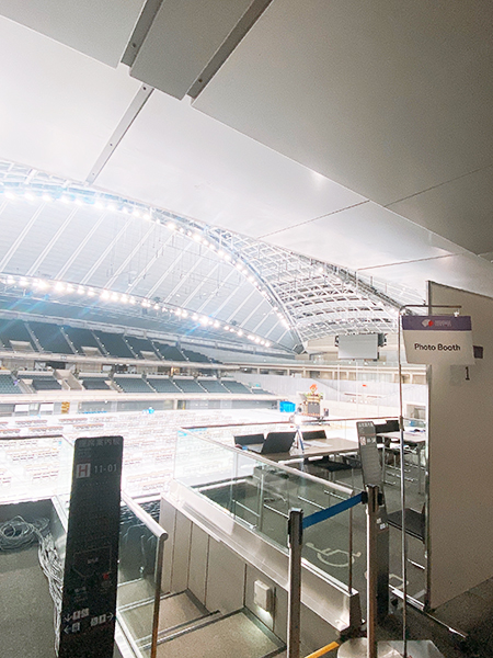 東京体育館内の様子